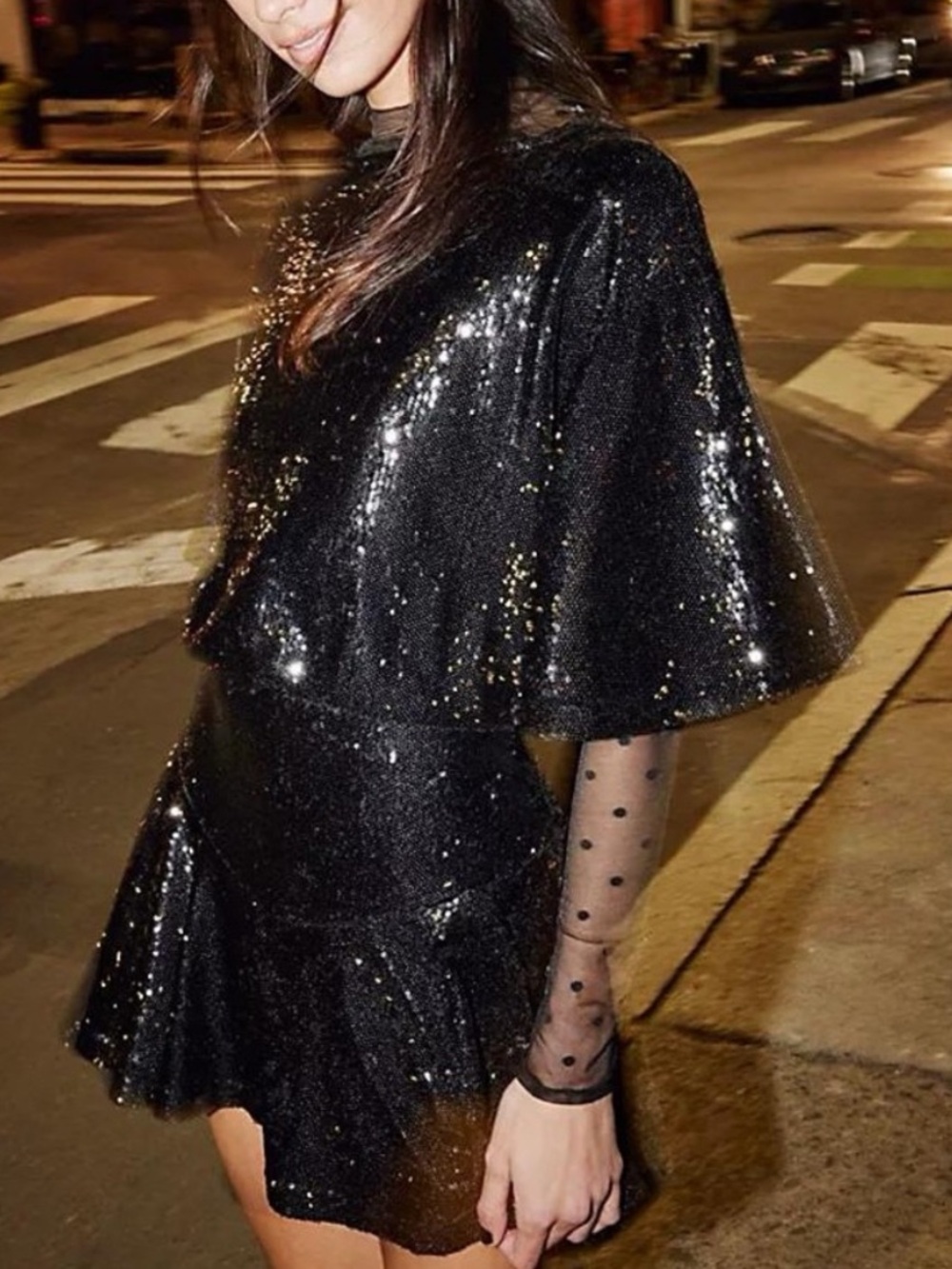 Free People Manuka Sequin Mini Dress NWT XS
